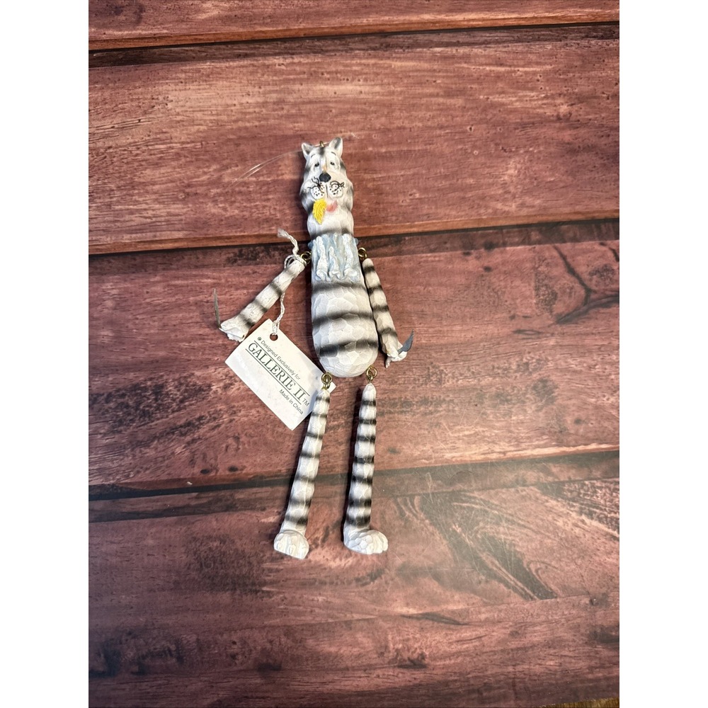 Gallerie II Cat Figurine Jointed Cool 8" VTG